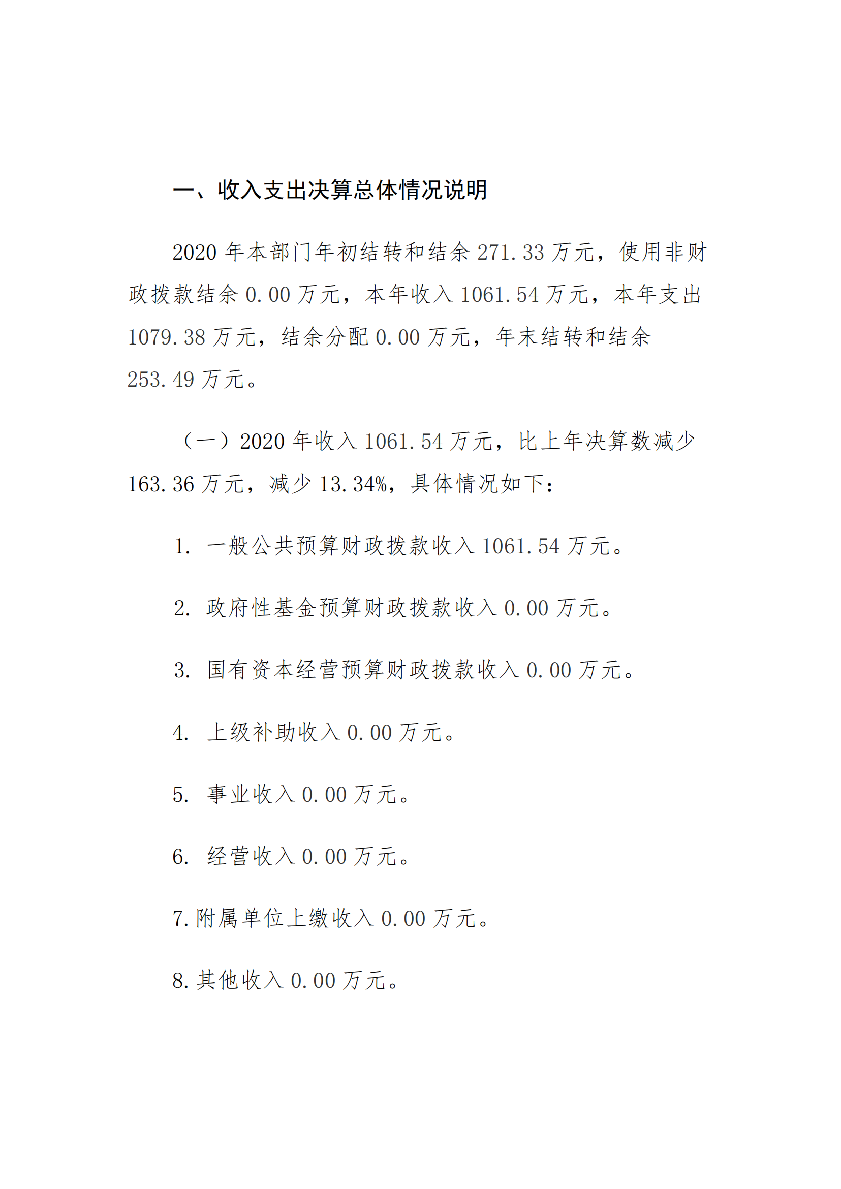 福州科技館2020年度部門(mén)決算公開(kāi)