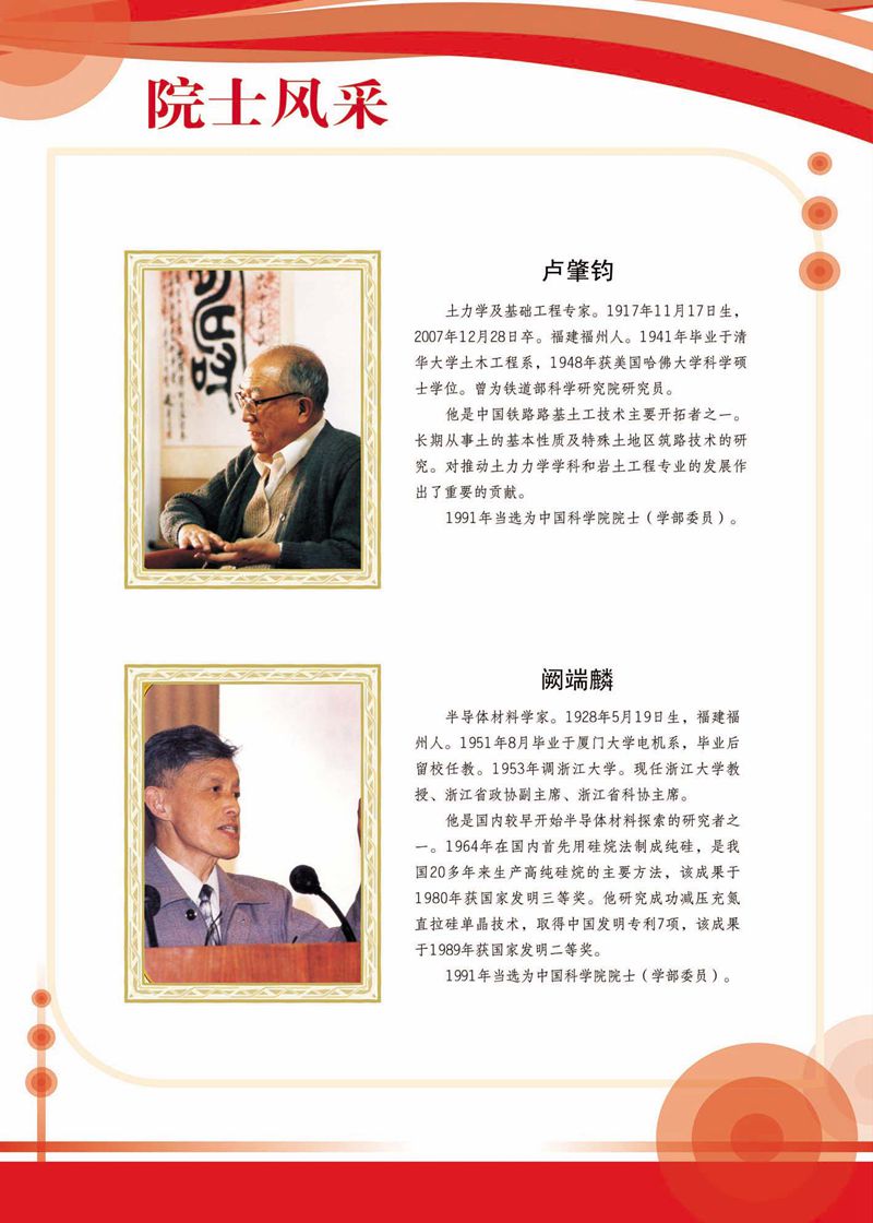 閩籍院士風采展